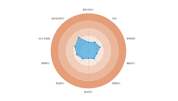 心理健康状况雷达图